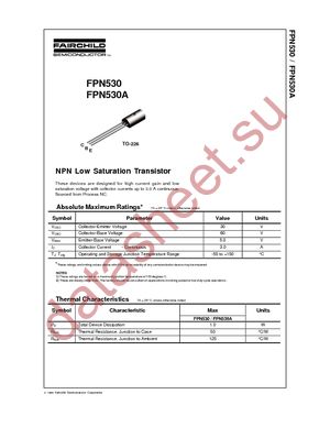FPN530A datasheet  